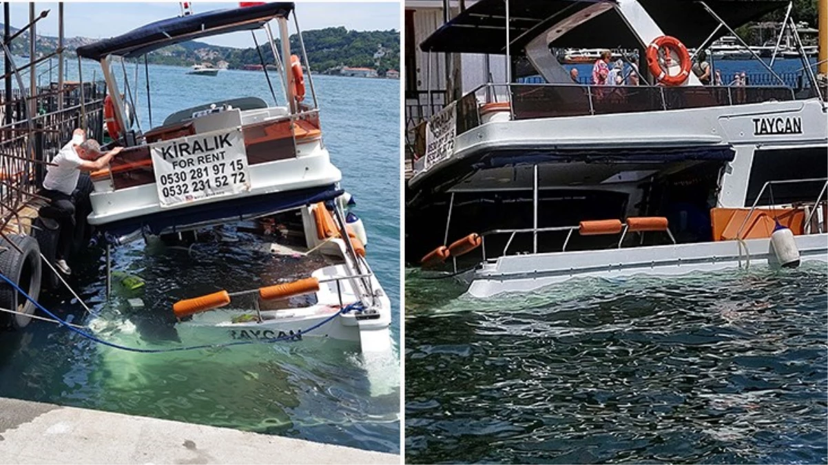 Beşiktaş’ta boğaz’a açılan yat battı! Yolcular ölümden döndü