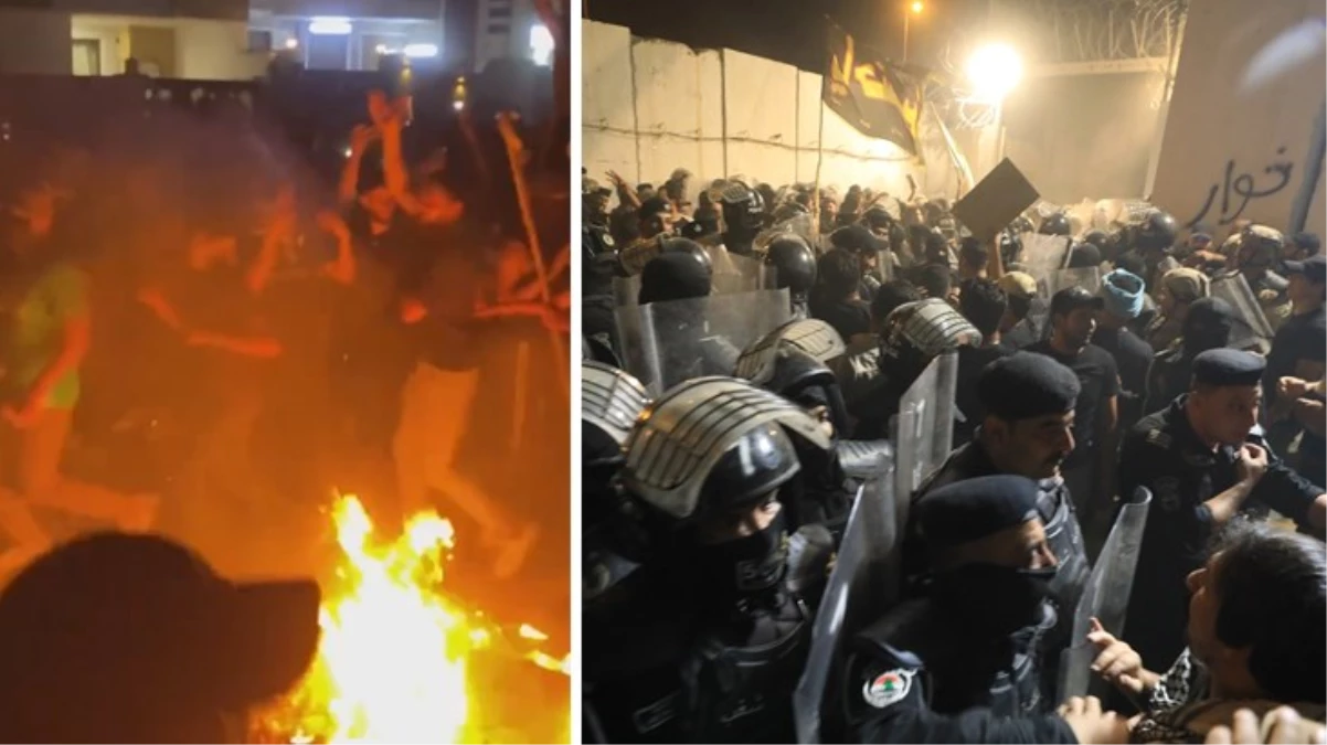 Bağdat’ta İsveç Büyükelçiliği’ne saldırı! Binayı ateşe verdiler