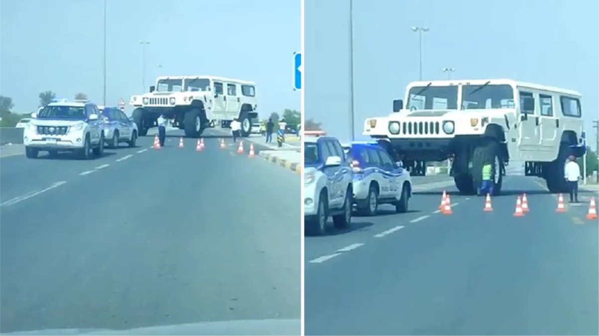 Dünyanın en büyük arabası Dubai’de trafiğe indi! Görenler bir daha baktı