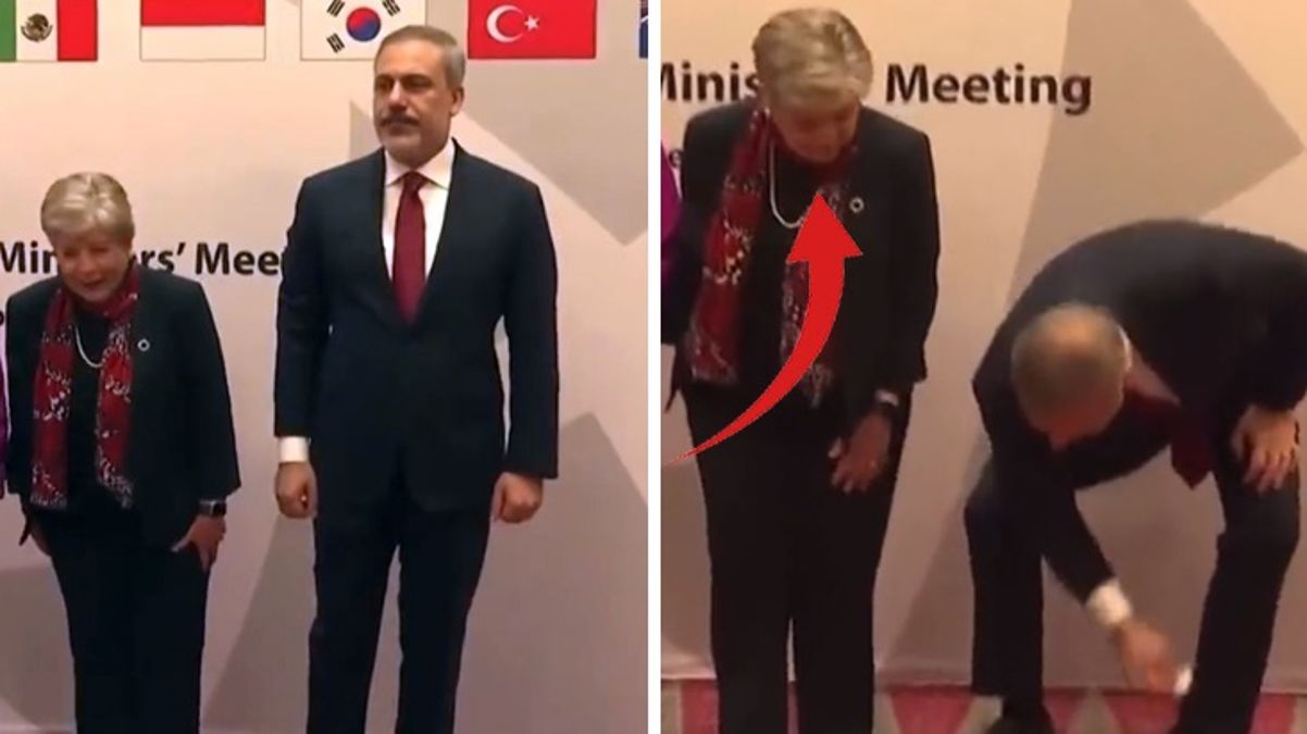 Hakan Fidan, Türk bayrağını yerde bırakmadı