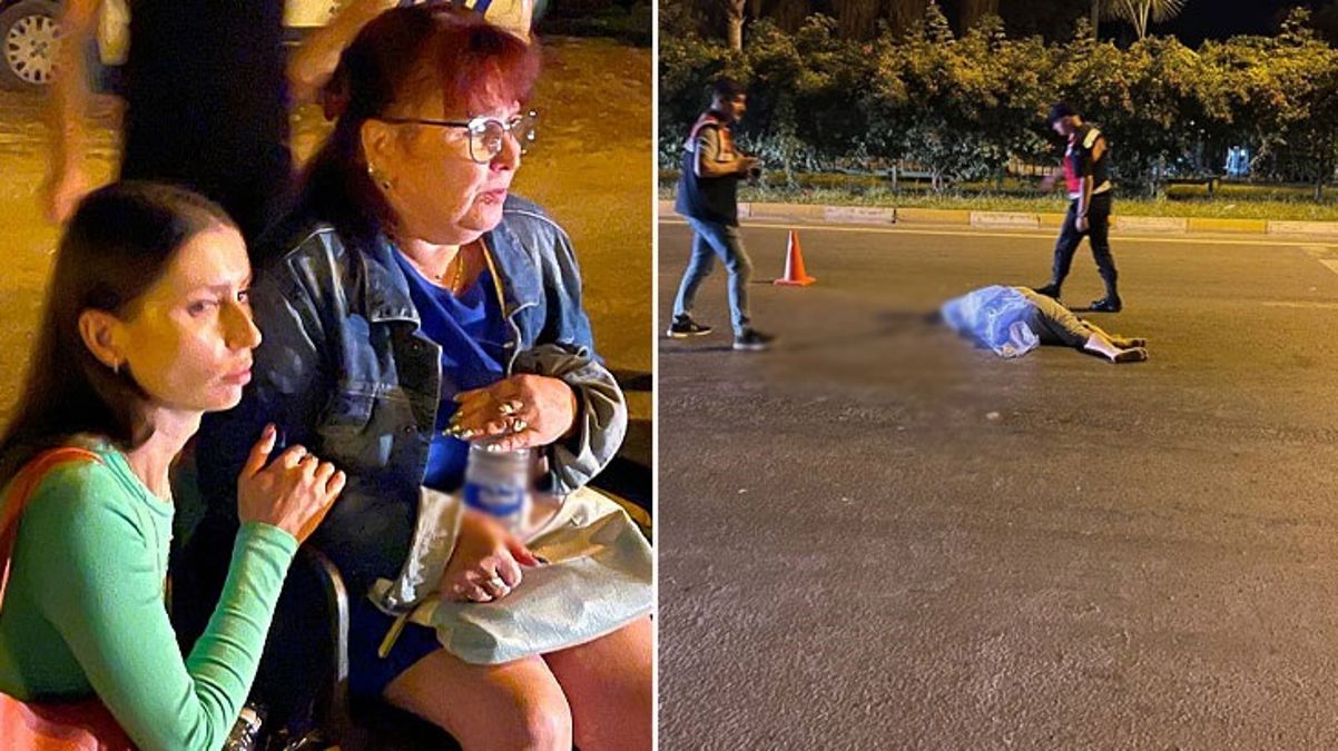 Otomobilin çarptığı Ukraynalı turist oracıkta can verdi! Olaya şahit olan karısı şoka girdi