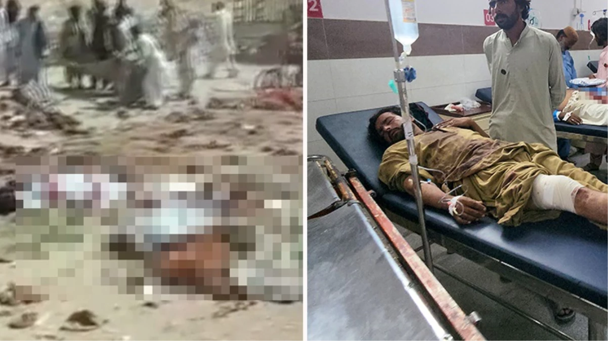 Pakistan’da 53 kişinin hayatını kaybettiği bombalı saldırının görüntüsü ortaya çıktı