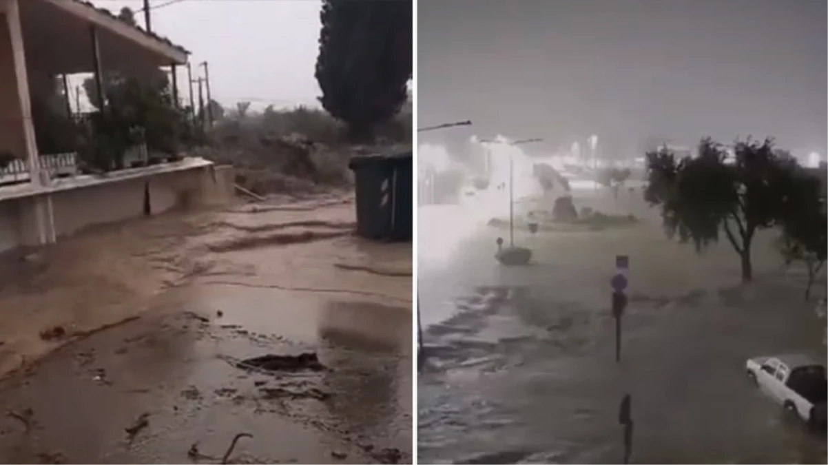 Yunanistan’ı Elias Fırtınası vurdu: Üst katlara çıkın, hayatınızı koruyun