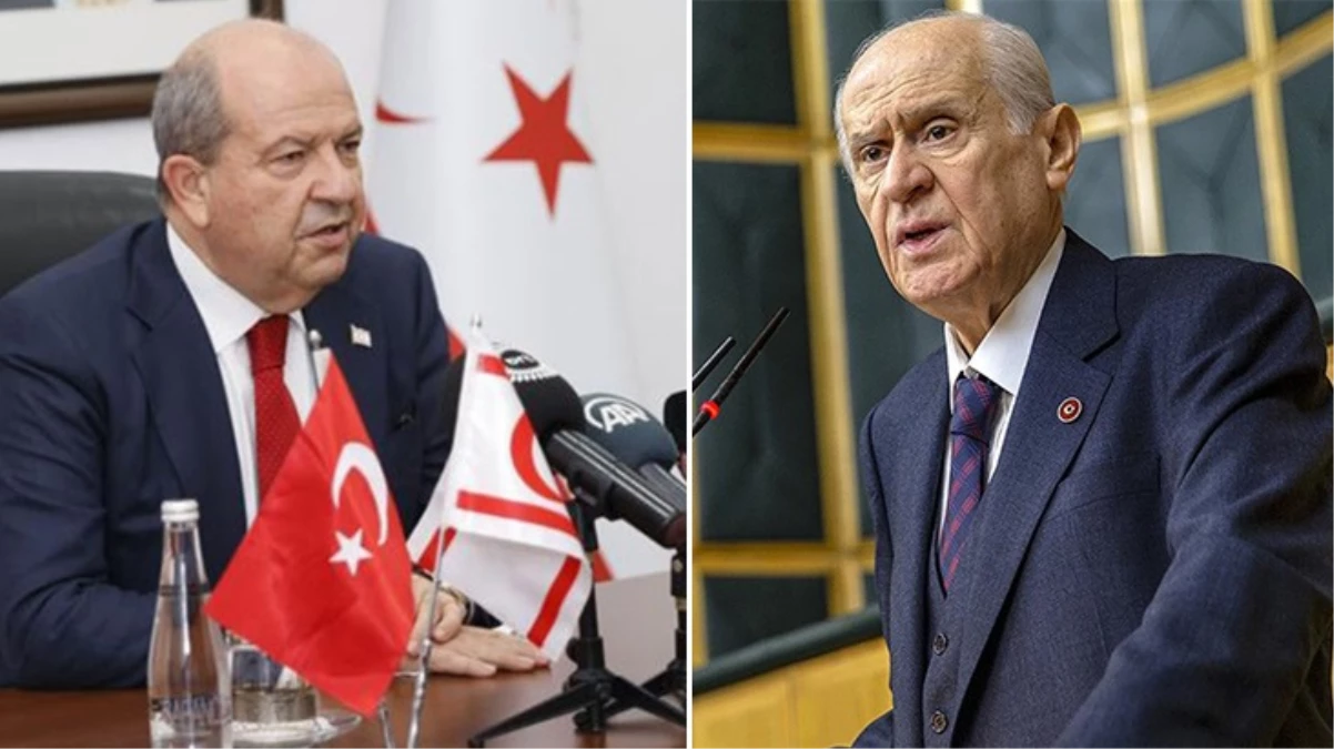 Bahçeli’nin “Kıbrıs Devleti” çıkışına, KKTC Cumhurbaşkanı Tatar’dan teşekkür