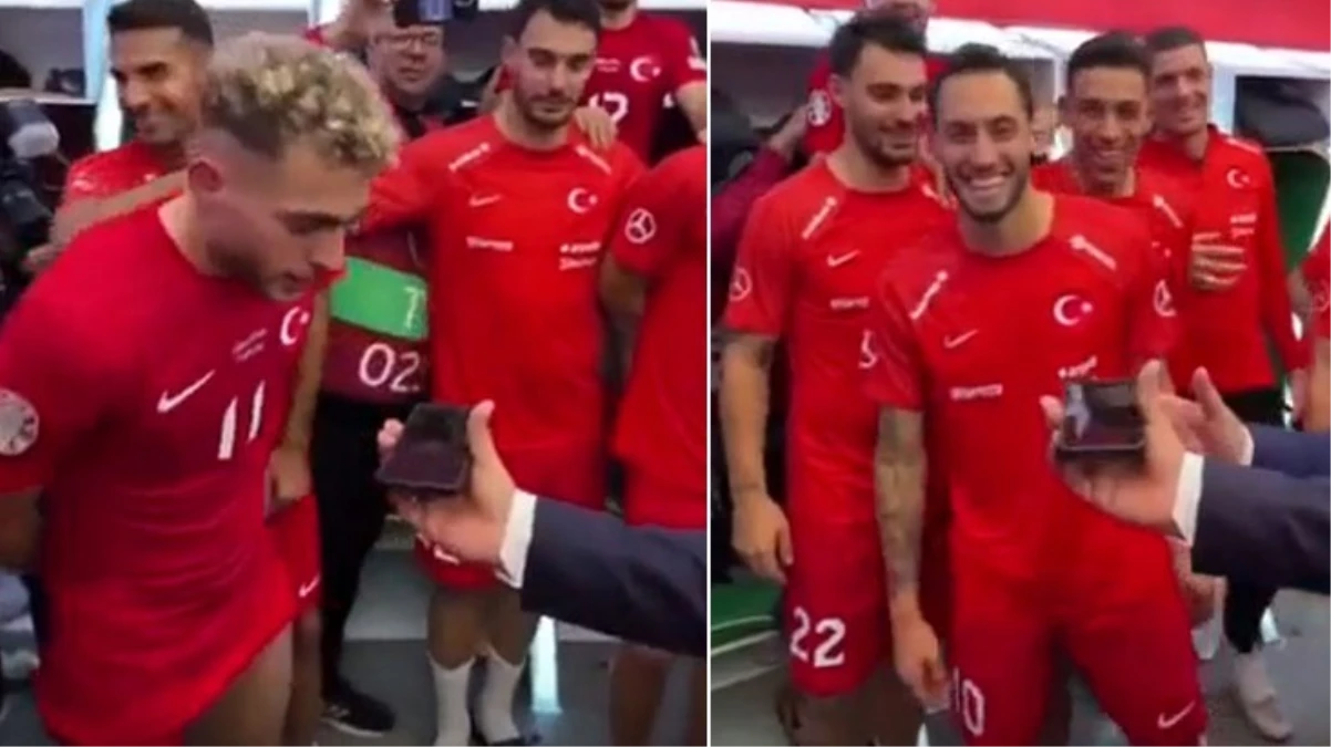 Cumhurbaşkanı Erdoğan’a kendisini tanıtan Barış Alper Yılmaz, tek kelimesiyle soyunma odasını kahkahaya boğdu