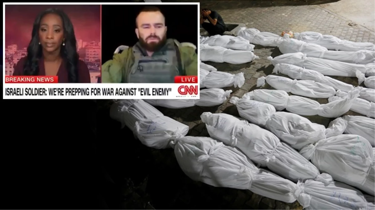 CNN yayınına bağlanan İsrailli subay: Savaş sadece Hamas’la değil, tüm sivillerle