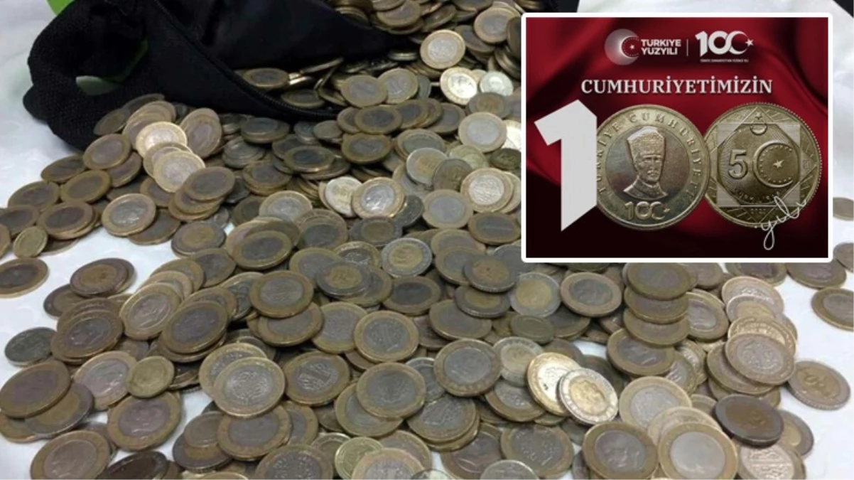 Cumhuriyet’in 100. yılına özel 5 TL’lik madeni para tedavüle giriyor