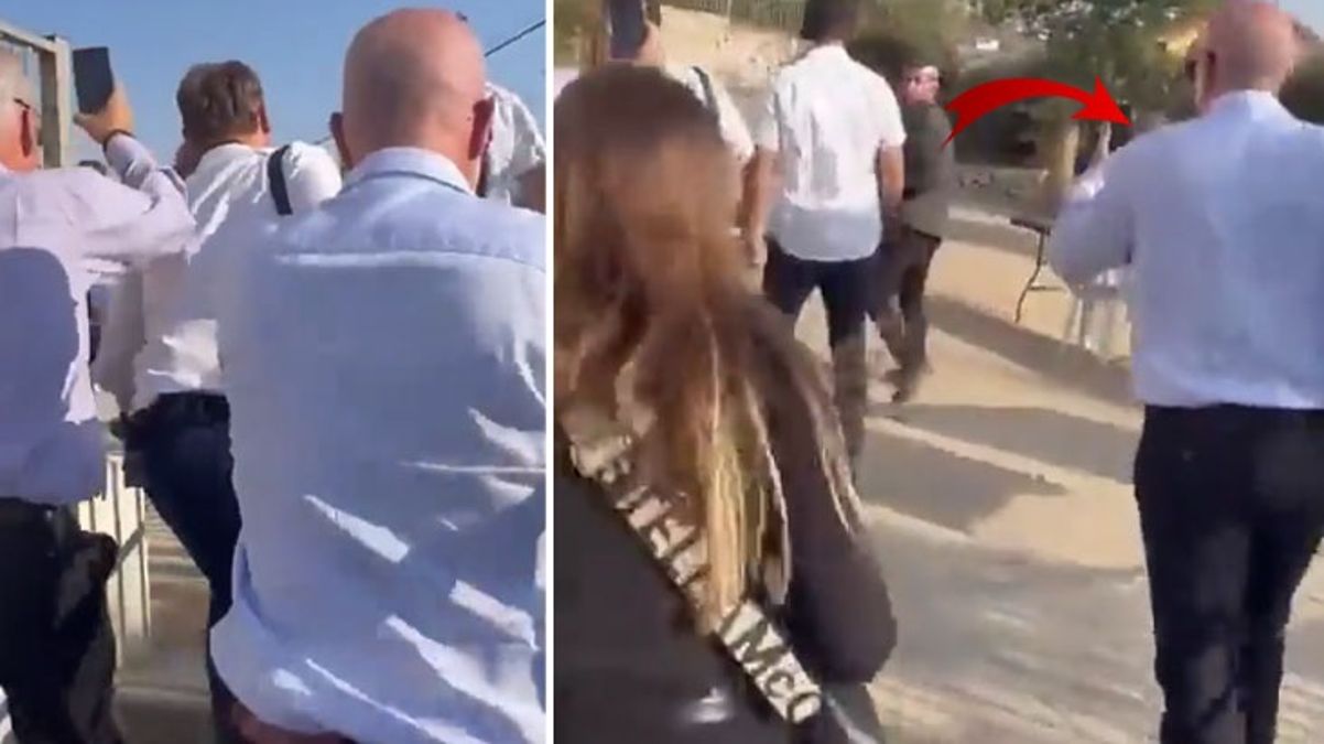 Destek için İsrail’e giden İngiliz bakan siren sesleri yükselince soluğu sığınakta aldı