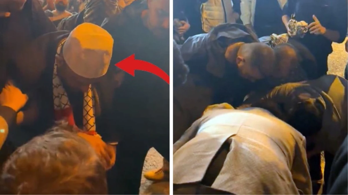 “Devletimiz emretsin Gazze’ye gideriz” diyen Halil Konakçı, biber gazı soluyunca bayıldı
