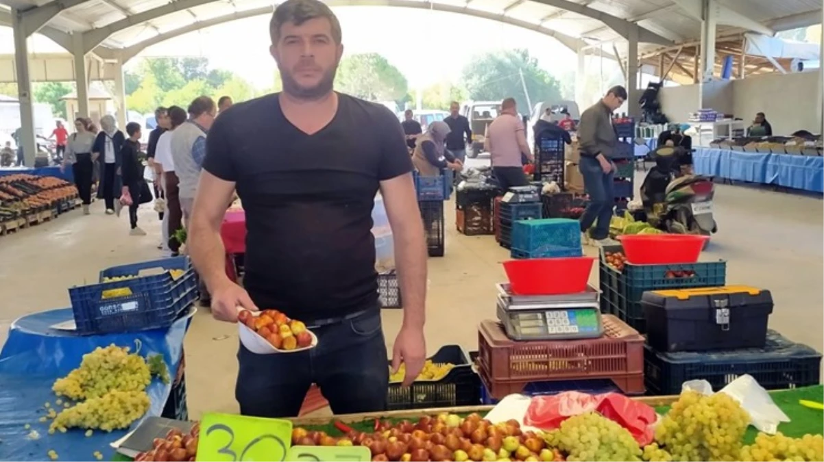 Fiyatı 50 TL’den 30 TL’ye gerileyen hünnap kapış kapış satılıyor