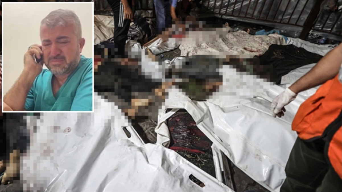 Gazze Sağlık Müdürü Mounir Al-Barsh katliam sonrası gözyaşlarını tutamadı