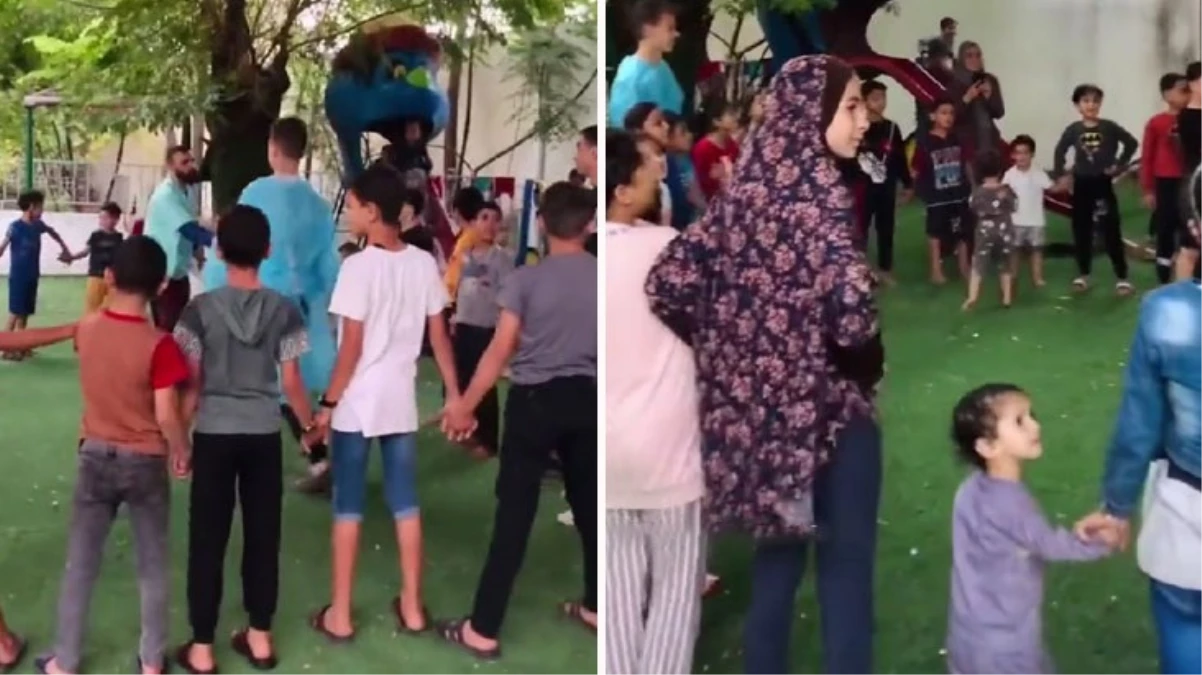 Geriye gülerek oynadıkları anlar kaldı! İşte İsrail’in hedef aldığı hastanede 22 saat önce çekilen görüntüler