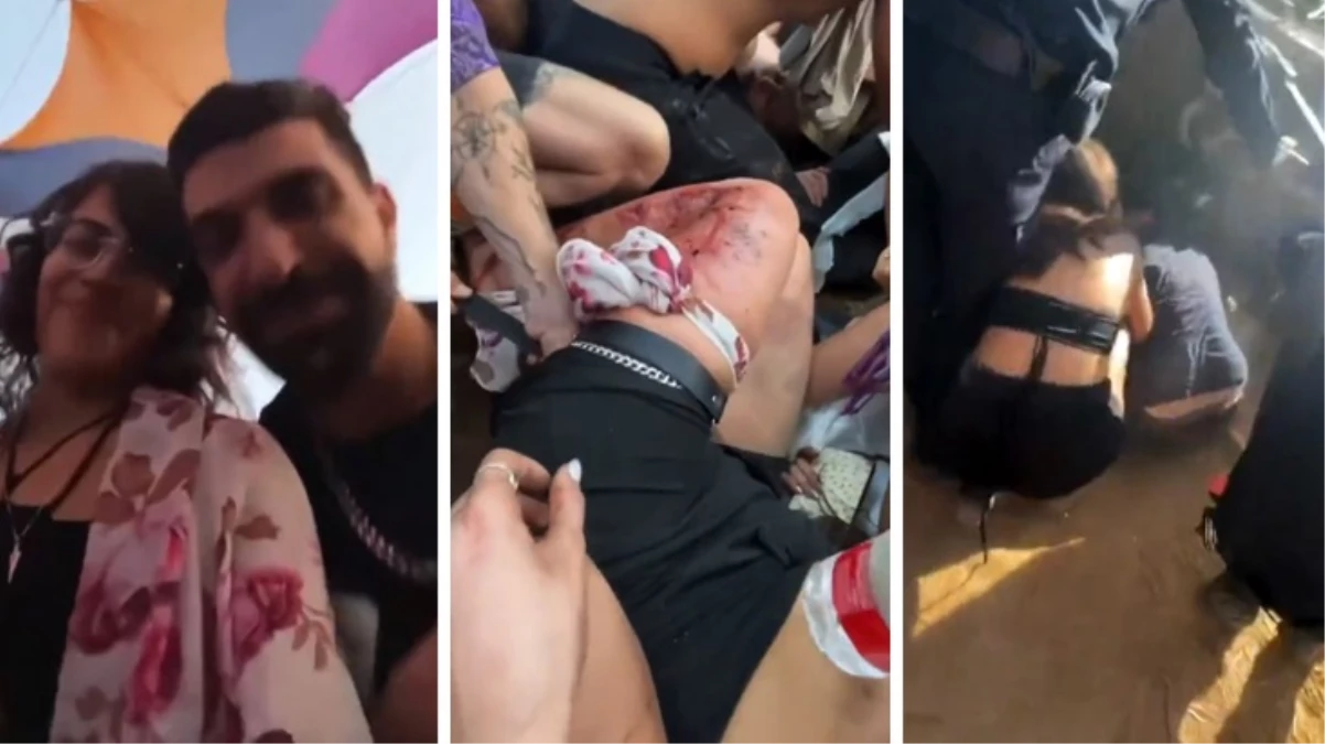 Hamas’ın baskın düzenlediği festivalden yeni görüntüler! Parti, hayatta kalma mücadelesine dönüştü
