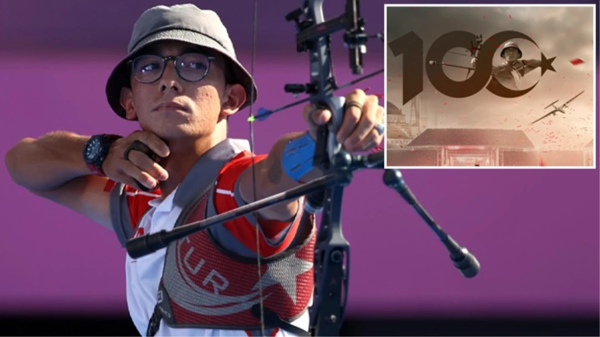 Televizyon kanalının Mete Gazoz’lu 100. yıl afişi ortalığı karıştırdı! Silip yeni paylaşım yaptılar