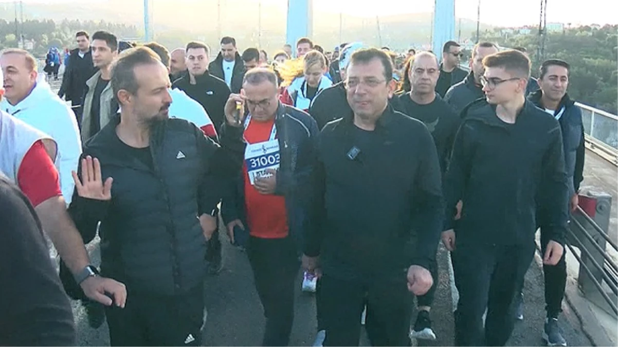 45. İstanbul Maratonu’na katılan İmamoğlu’na soruldu: Kılıçdaroğlu’ndan helallik isteyecek misiniz?