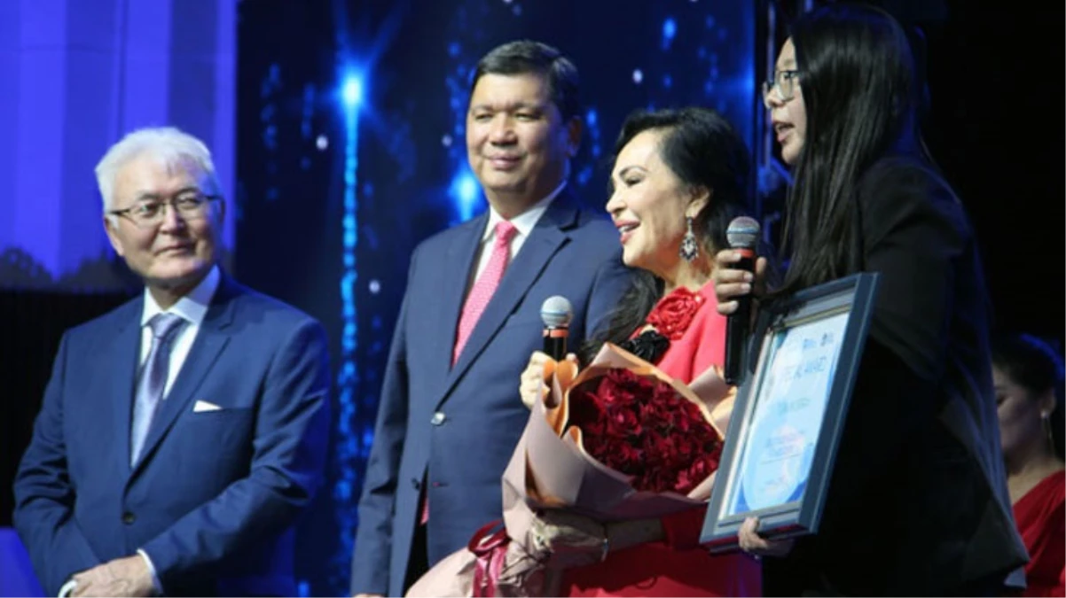 45 yıl sonra Kırgızistan’a giden Türkan Şoray’a Dünya sinemasına katkı ödülü