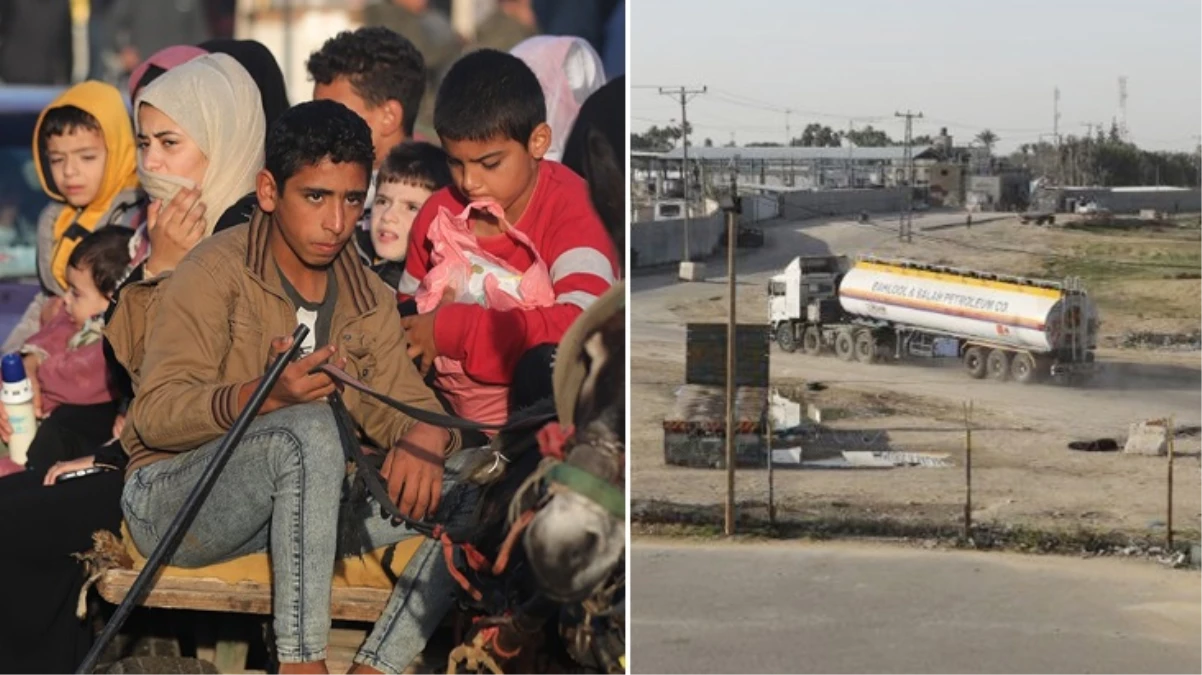 Ateşkes sonrası hareketlilik! Binlerce Filistinli evlerini görmek içi yola çıktı, yakıt yüklü tırlar Gazze’ye girmeye başladı