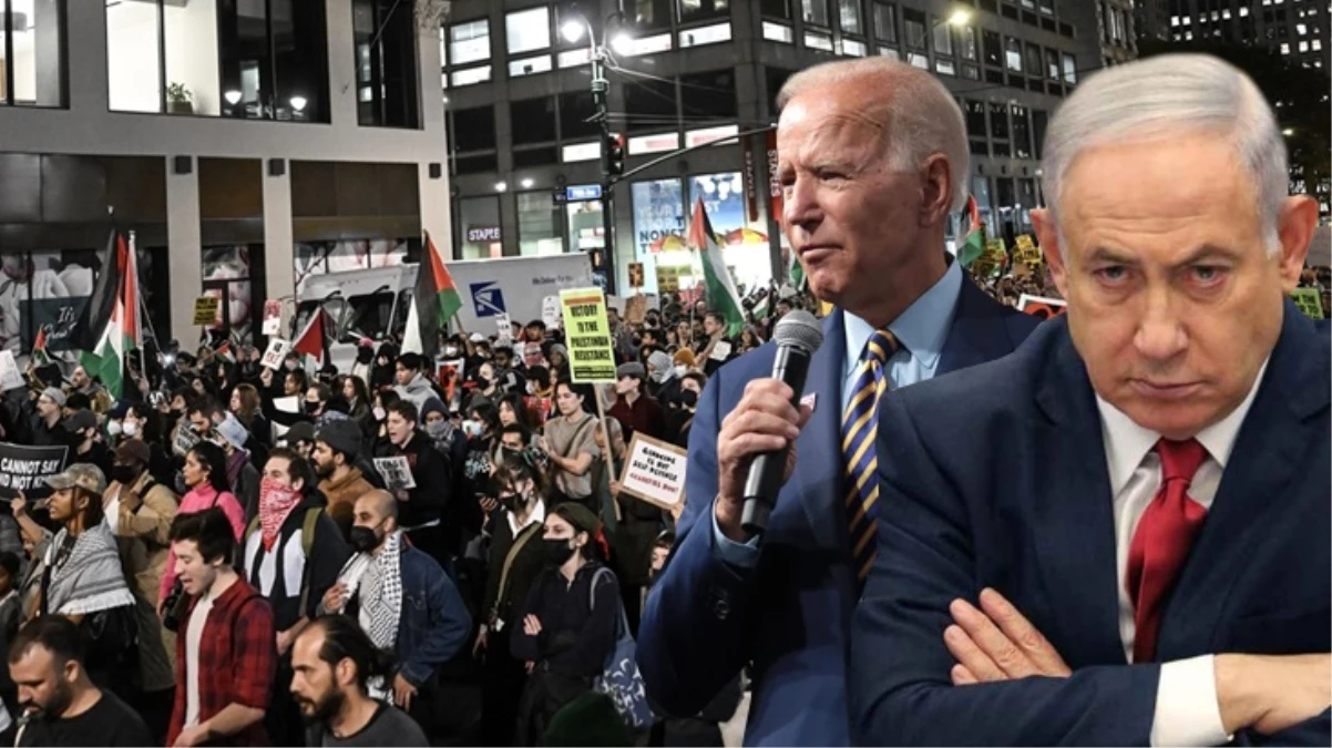 Biden ve Netanyahu’yu çıldırtacak görüntü! New York’ta binlerce kişi, İsrail’in saldırılarını protesto etti
