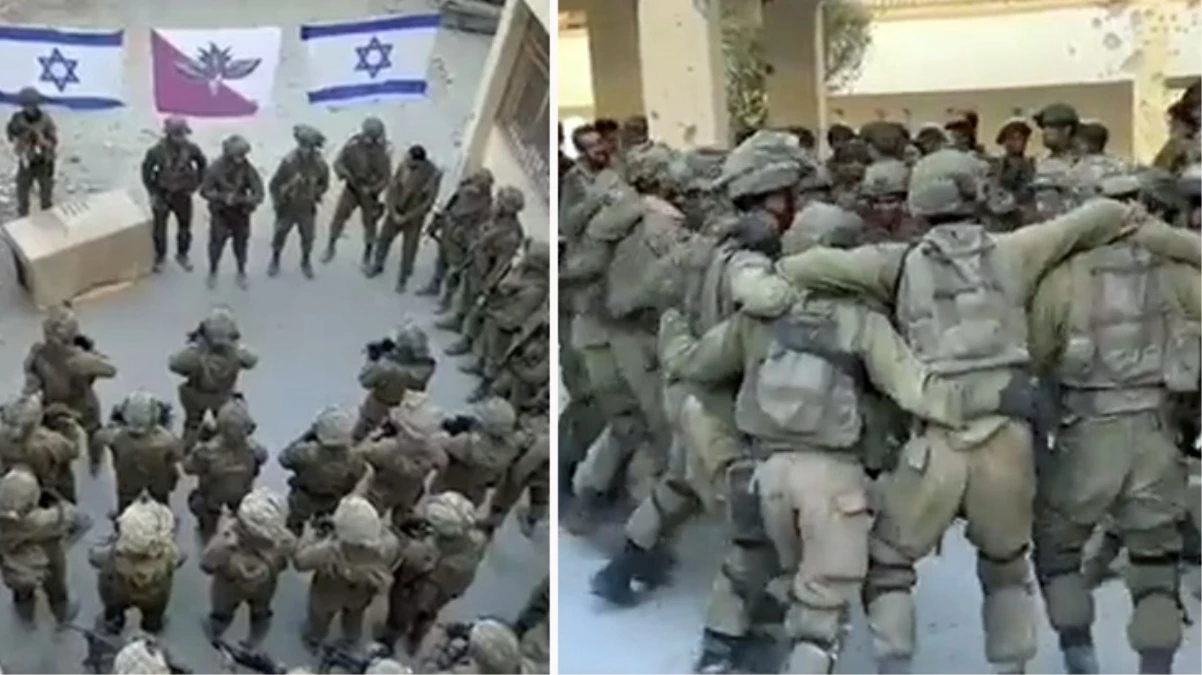 İsrail askerleri Gazze’de harabeye çevrilen okulda kutlama yaptı