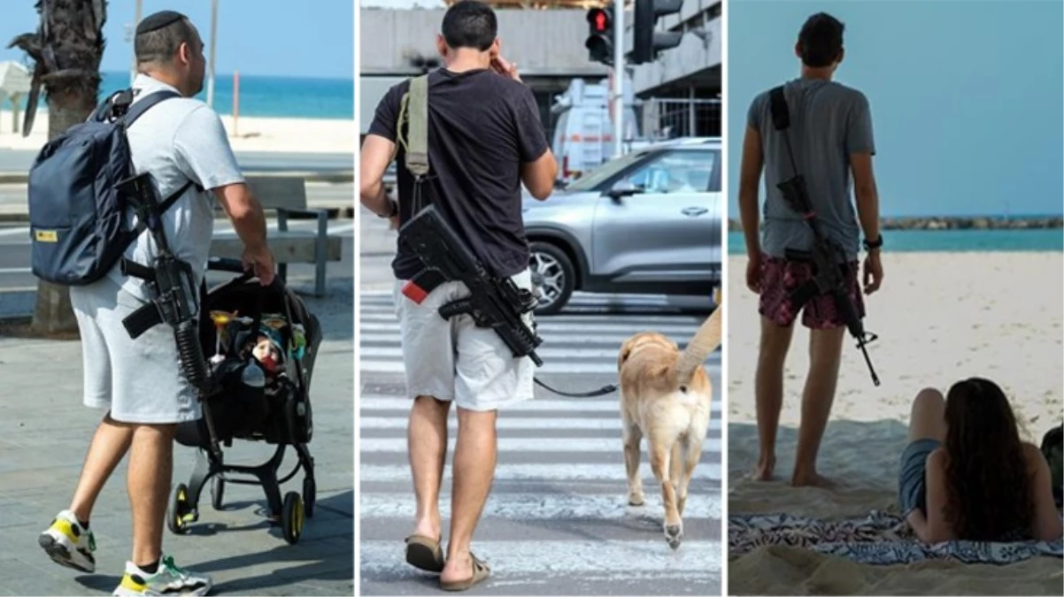 İsrail’de siviller silahlandı: Tel Aviv sokaklarında endişe verici manzaralar