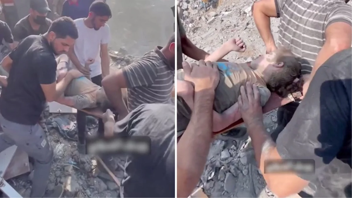 İsrail’in bombardımanından sağ çıkan çocuğun sözleri yürek sızlattı: Beni mezara mı götürüyorsunuz?