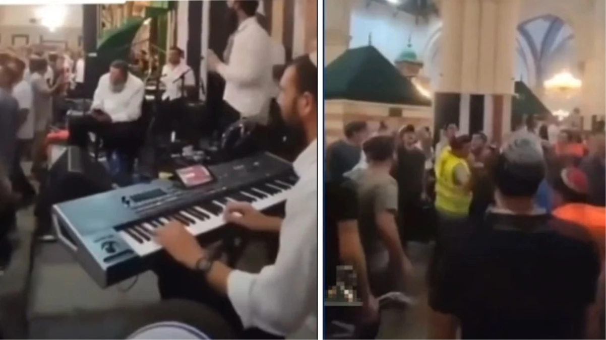İsrailliler, işgal ettiği tarihi İbrahim Cami’de müzik açıp dans etti
