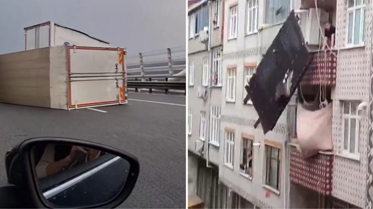 İstanbul’da sağanak yağış ve fırtına! Çatılar uçtu, vatandaşlar zor anlar yaşadı