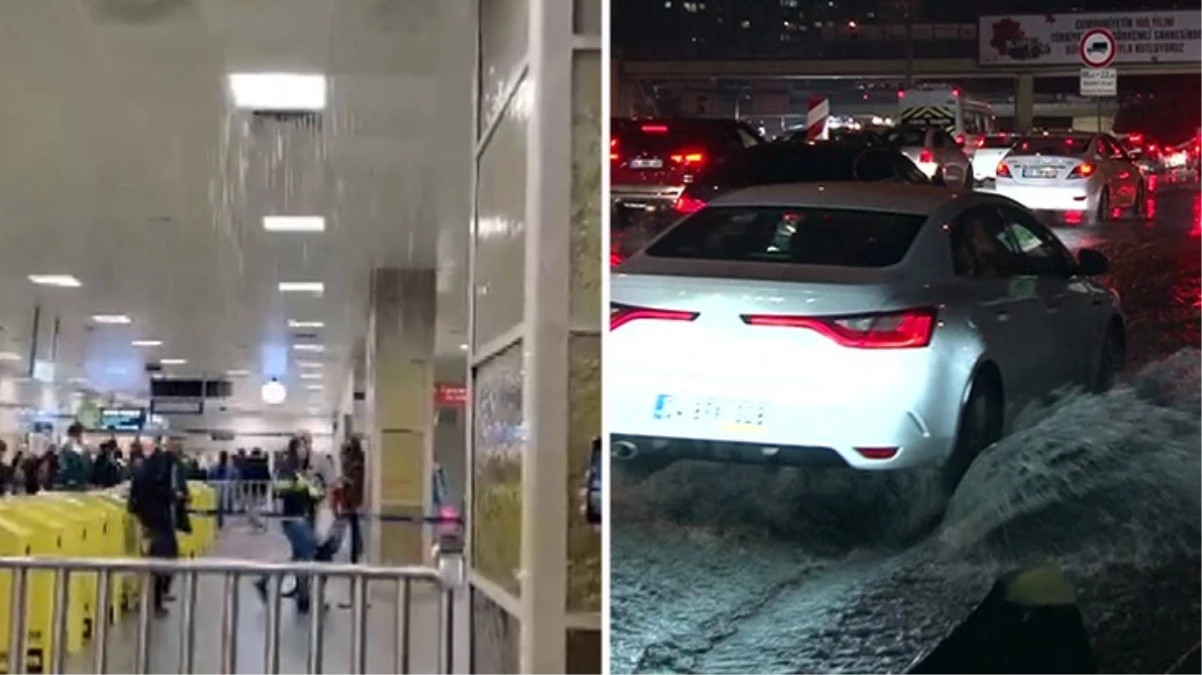 İstanbul’u sağanak yağış vurdu, ev ve iş yerlerini su bastı