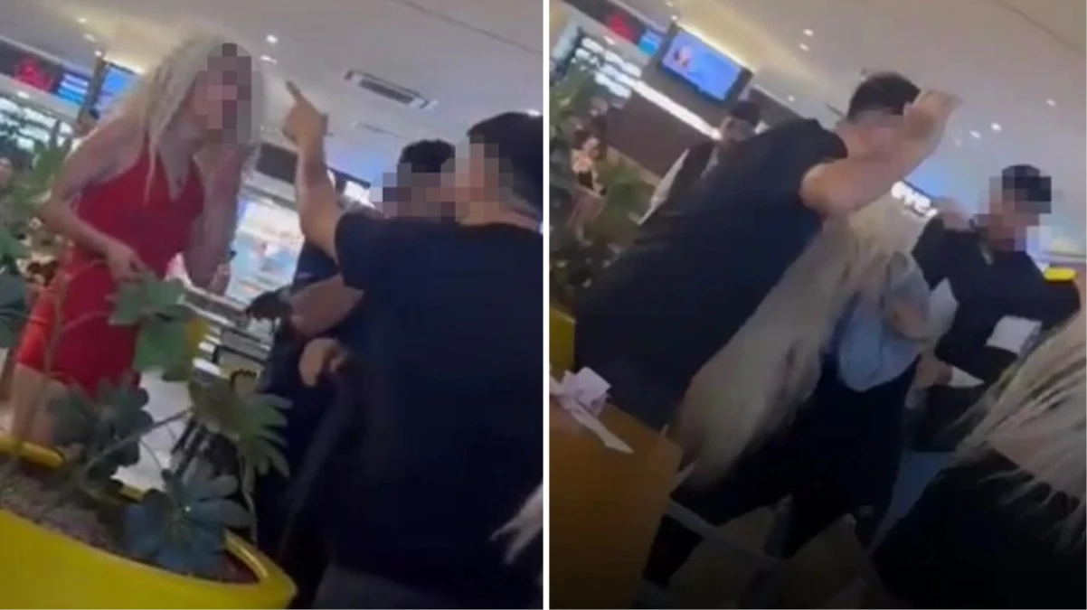 Taksim’de yan bakma kavgası! Saçlarını yolduğu kadını elinden zor aldılar