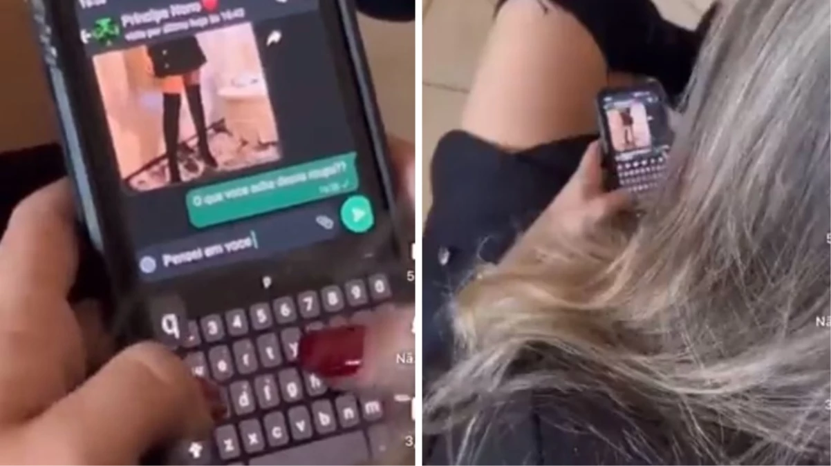 Karısını başka bir erkekle yazışırken yakalayan adam o anları böyle kaydetti