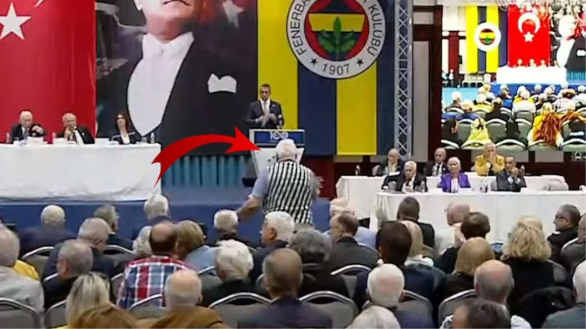 Kürsüdeki Ali Koç’a “Enişten de Galatasaray’ı yönetiyor” denilince ortalık karıştı