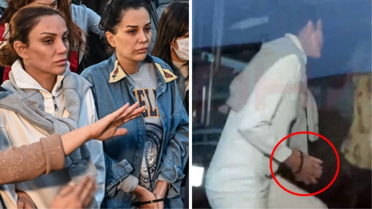 Sıla Doğu, polis otobüsüne binerken kolundaki kelepçeyi kendi kendine çıkardı