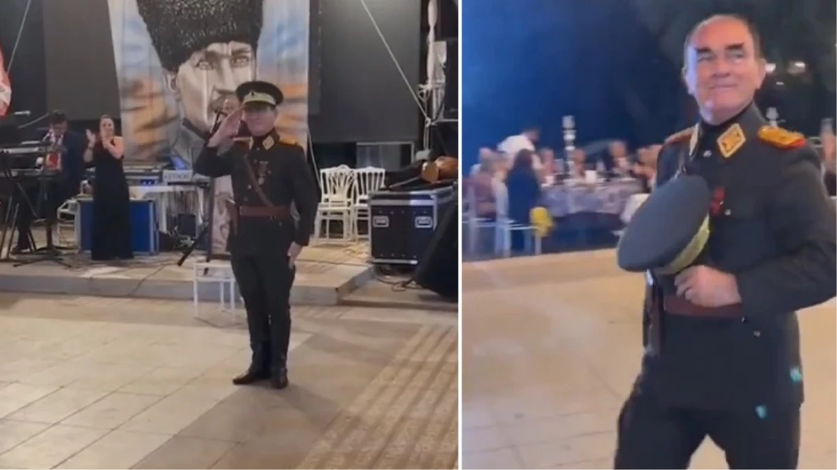 Vatandaşların Atatürk sevgisini kullanmaya devam ediyorlar! Düğünde para karşılığı davetlileri selamladı