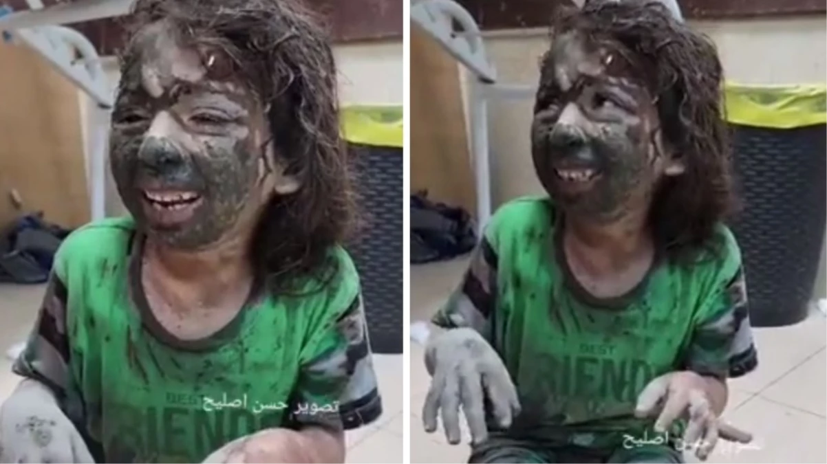 Yıkılan binadan çıkartılan Filistinli kızın feryadı yürek burktu