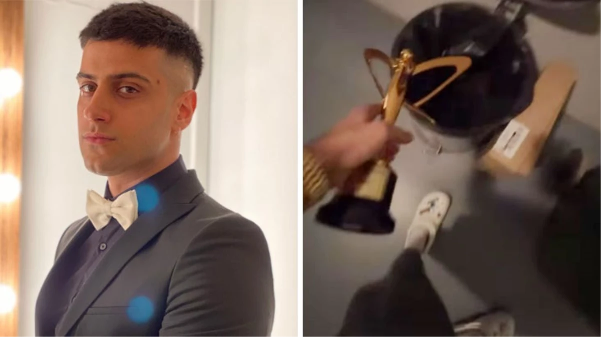 Altın Kelebek’te ödül alamayan Reynmen, eski ödülünü çöpe attı