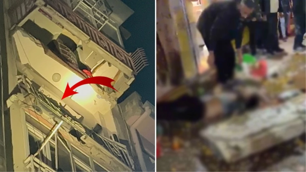 Hava almak için çıktığı balkon çökünce 7’nci kattan düşüp hayatını kaybetti