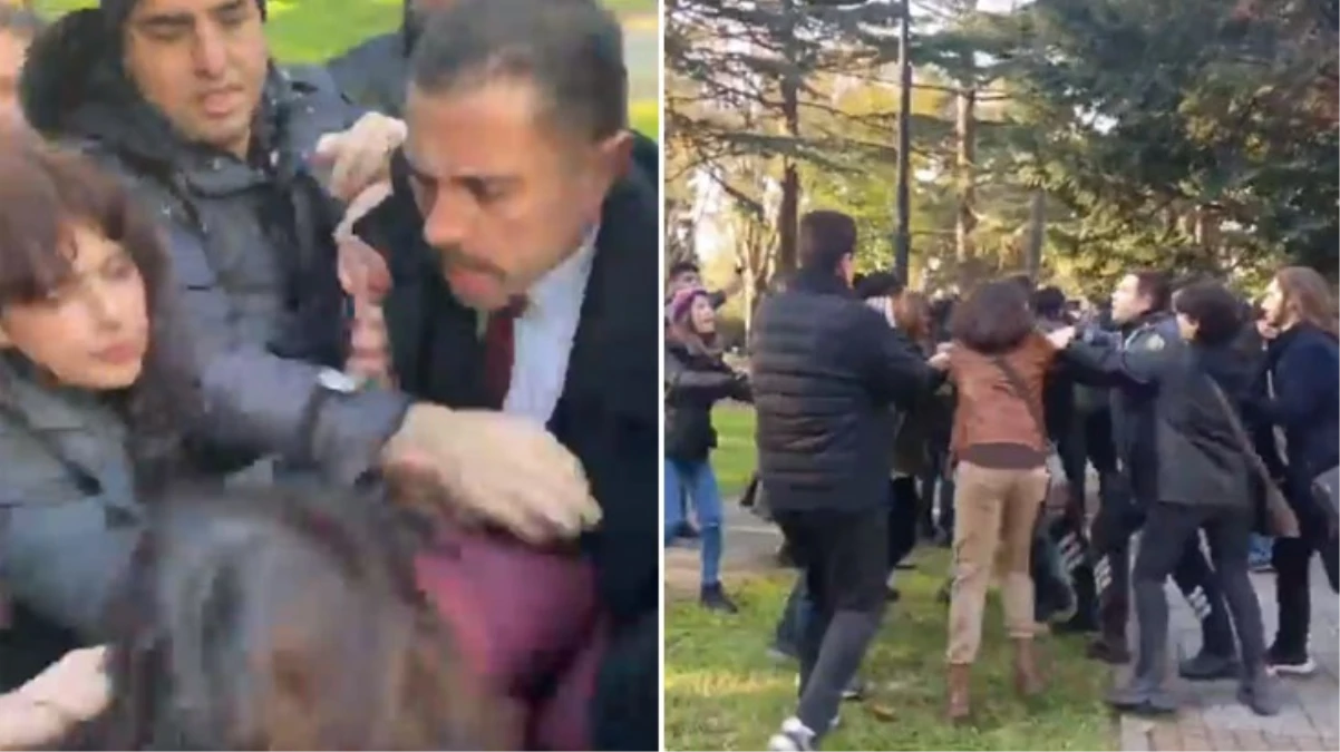 İstanbul Üniversitesi’nde gerginlik! Güvenlik görevlileri yılbaşı ağacını süslemeye çalışan öğrencilere saldırdı