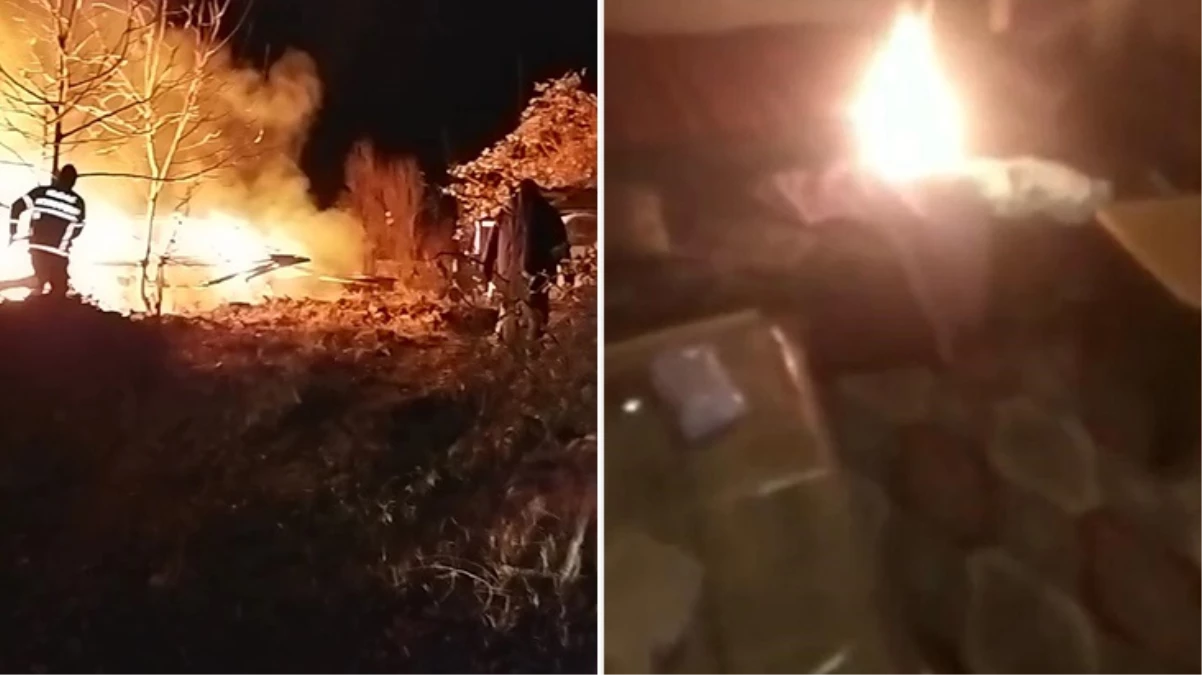 Köylülere kızan adam canlı yayıp açıp evini ateşe verdi: Benden tüm izleyenlere gelsin