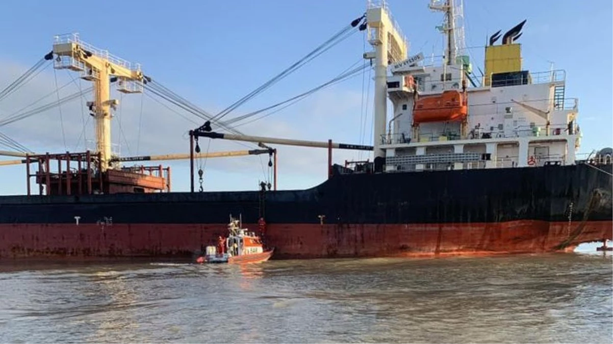 Tuna Nehri’nde yük gemisi mayına çarptı: 4 Türk denizcinin sağlık durumu iyi