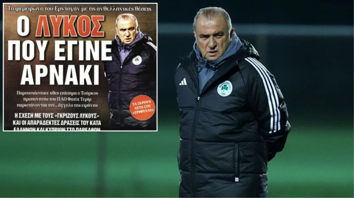 Yunan basınında Fatih Terim için skandal manşet: Kuzu postunda kurt