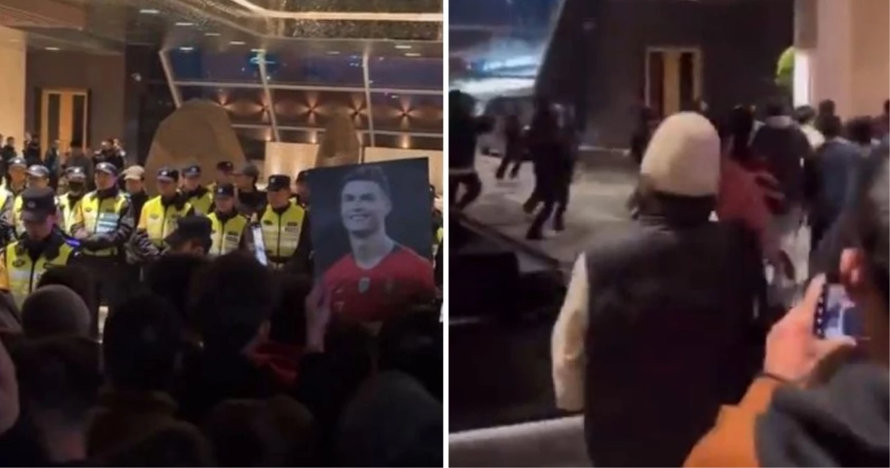 Ronaldo’nun sakatlığı sonrası maçlar ertelenince Çin’de ortalık karıştı! Taraftarlar oteli bastı