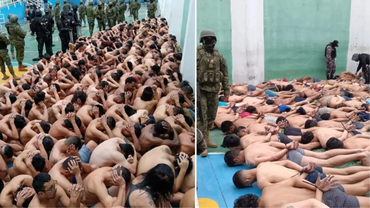 Ekvador’da hapishanelere operasyon! Ulusal bayrak göndere çekildi, yüzlerce hükümlü marş söyledi