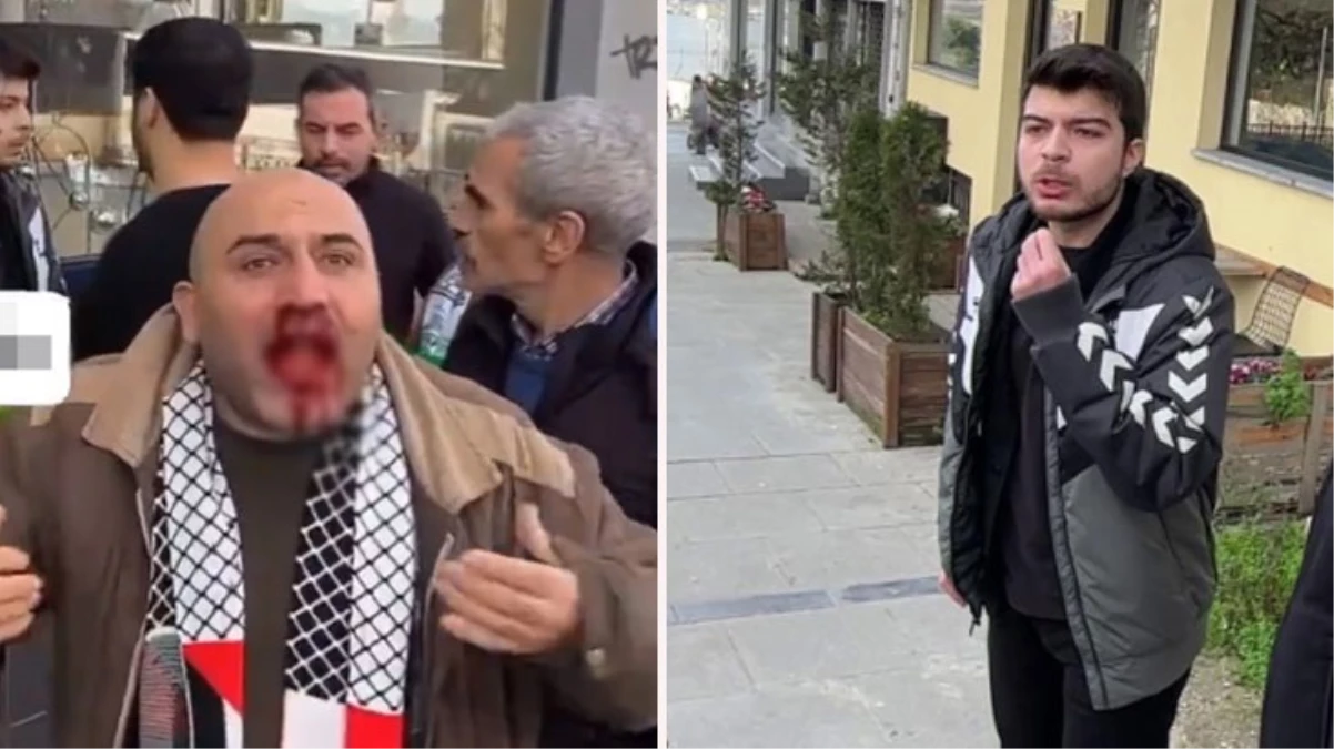 Filistin’e destek mitinginde “Kelime-i Tevhid” bayrağı taşıyan kişiye yumruk atan Ege Akersoy tahliye edildi