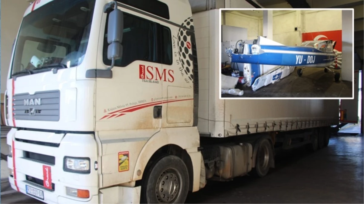 Kapıkule’den Türkiye’ye giren TIR’da Cessna tipi uçak bulundu