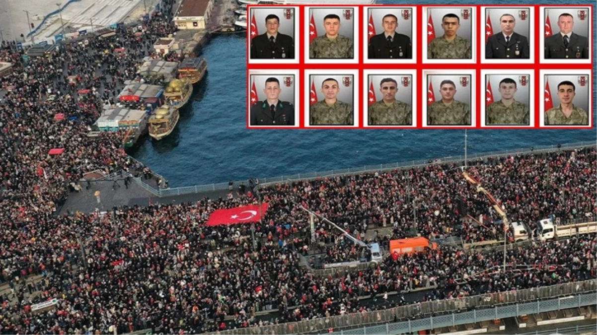 Şehitler için yoklama yapıldı! Galata Köprüsü’nde tüylerin diken diken olduğu an