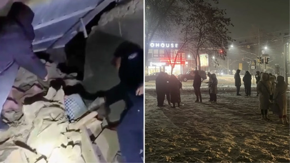Sincan Uygur Özerk Bölgesi’nde 7.1’lik deprem! Vatandaşlar eksi 10 derecede kendilerini sokağa attı