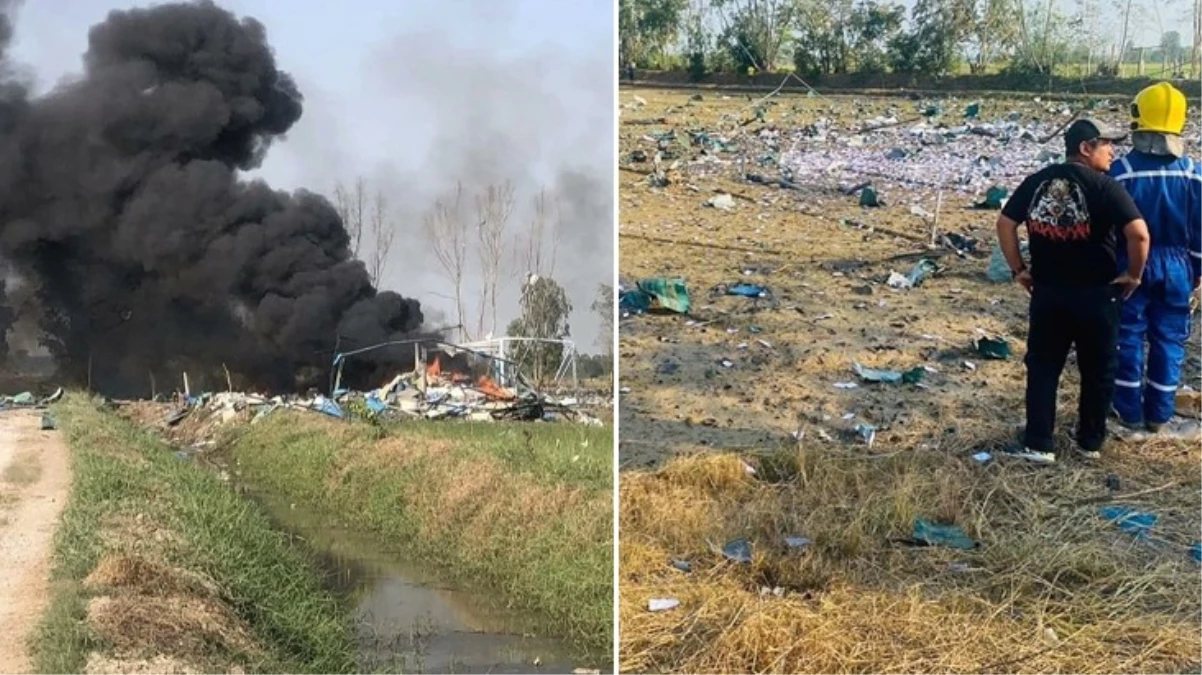 Tayland’da havai fişek fabrikasında patlama! En az 15 işçi hayatını kaybetti