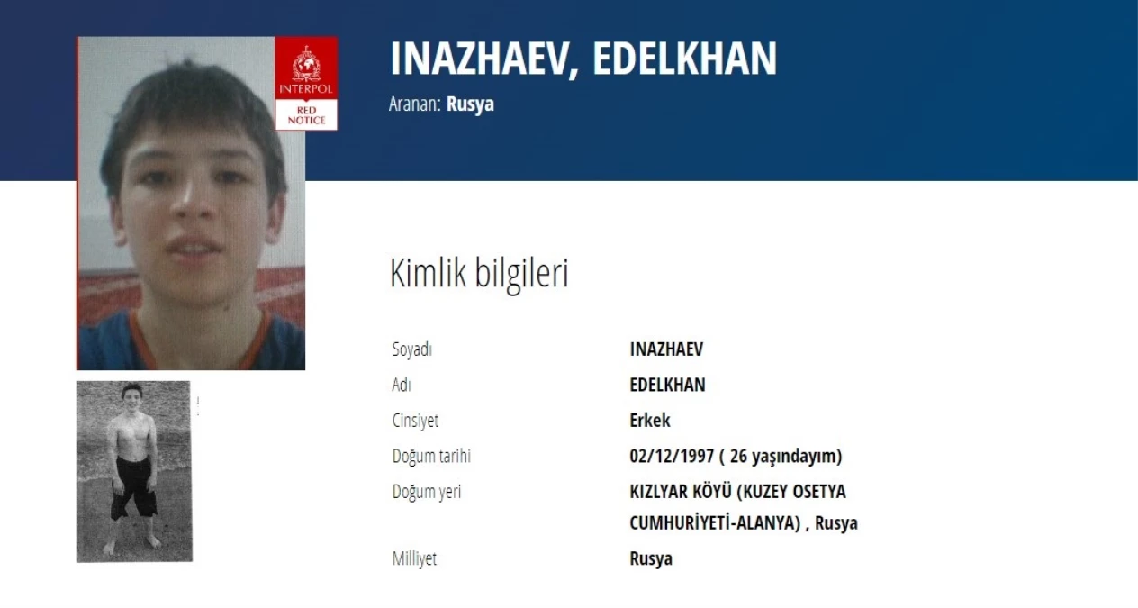 Kilise saldırganının Interpol tarafından 190 ülkede arandığı ortaya çıktı