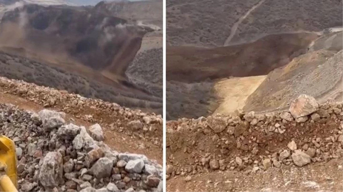 Erzincan İliç'teki altın madeninde toprak kayması! Göçük altında işçiler var