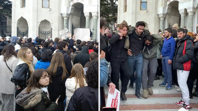 İstanbul Üniversitesi'nde protestolar şiddetlendi, 1 öğrenci yaralandı